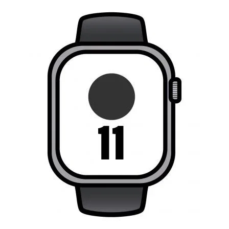 Apple Watch Series 11 GPS + Cellular 46mm Aluminio Gris Espacial Correa Deportiva Negra M/L Apple Watch Series 11 GPS + Cellular 46mm Aluminio Gris Espacial Correa Deportiva Negra M/L